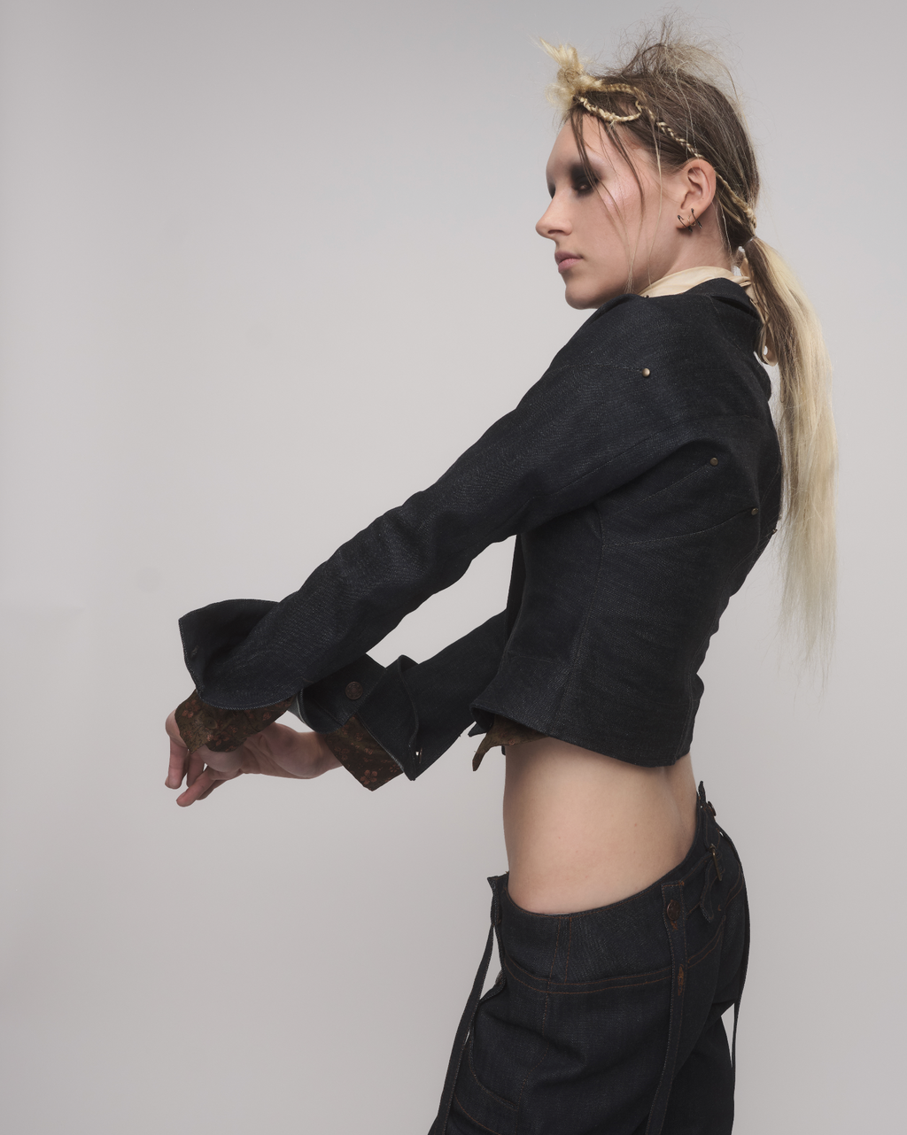 DARTED DENIM JACKET