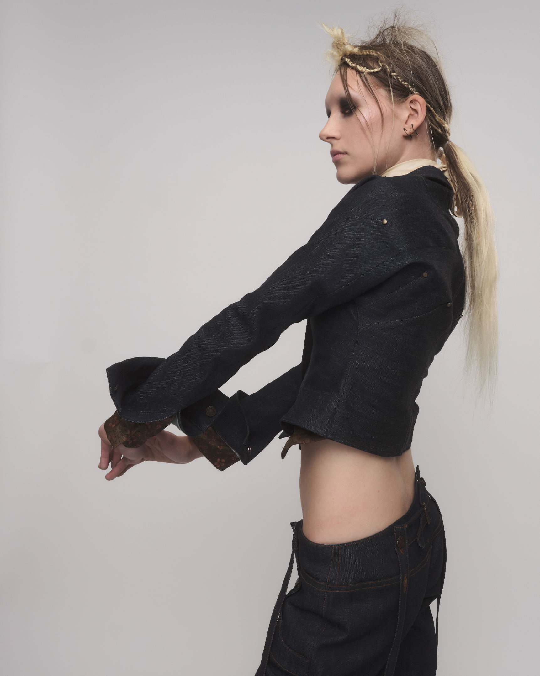 DARTED DENIM JACKET