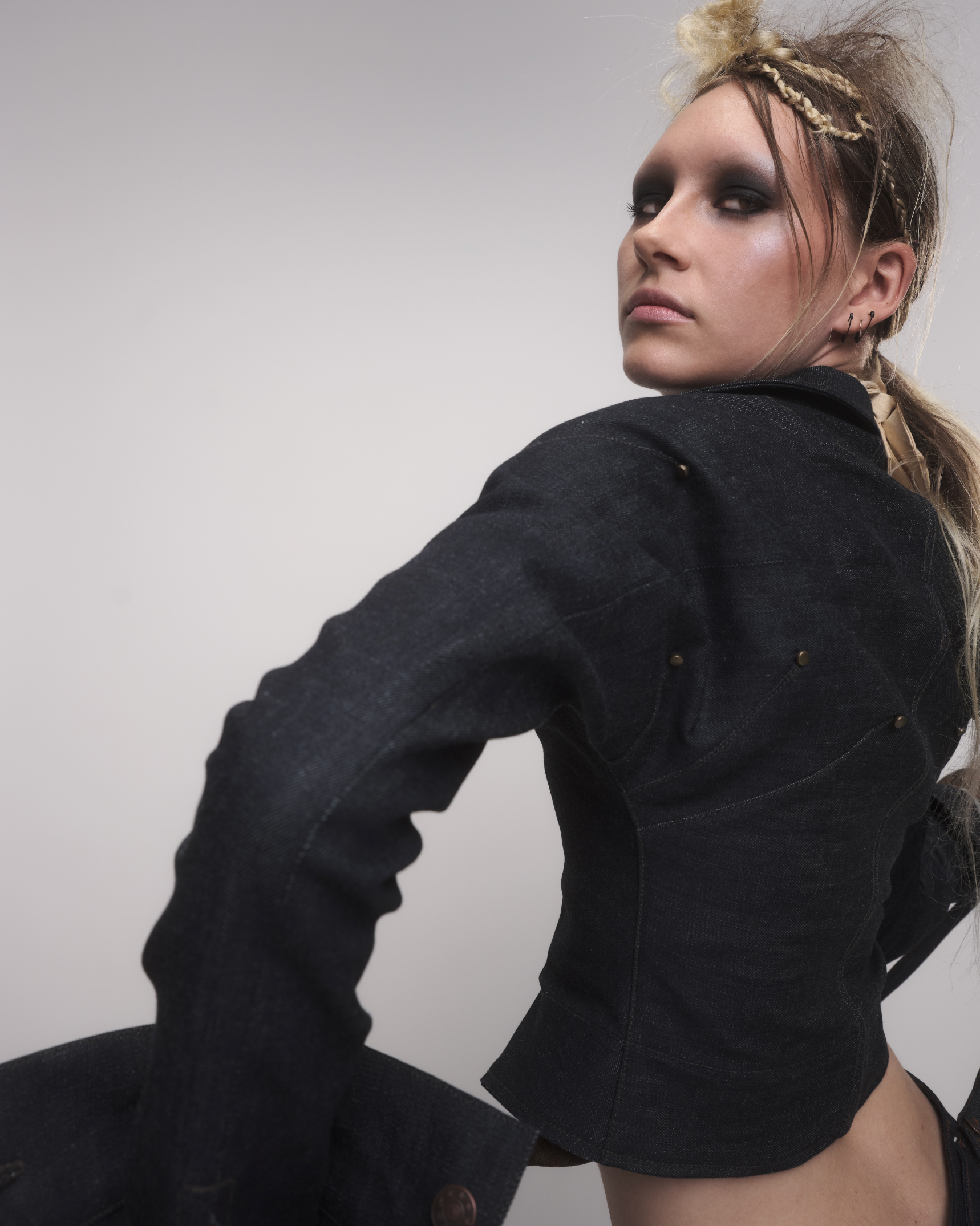 DARTED DENIM JACKET