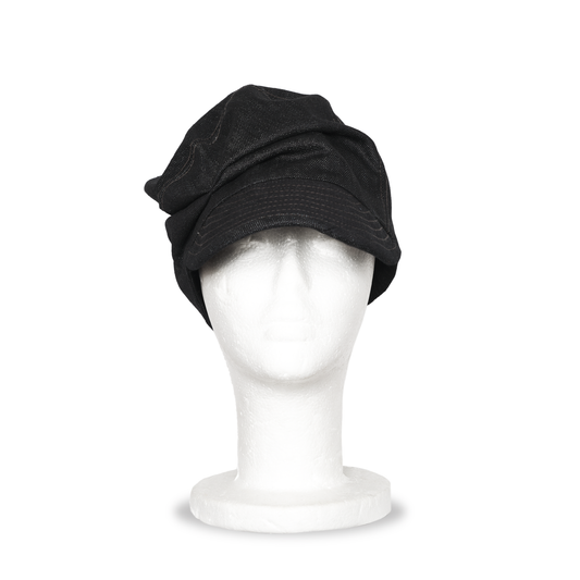 CRUSHED CAP - BLACK DENIM