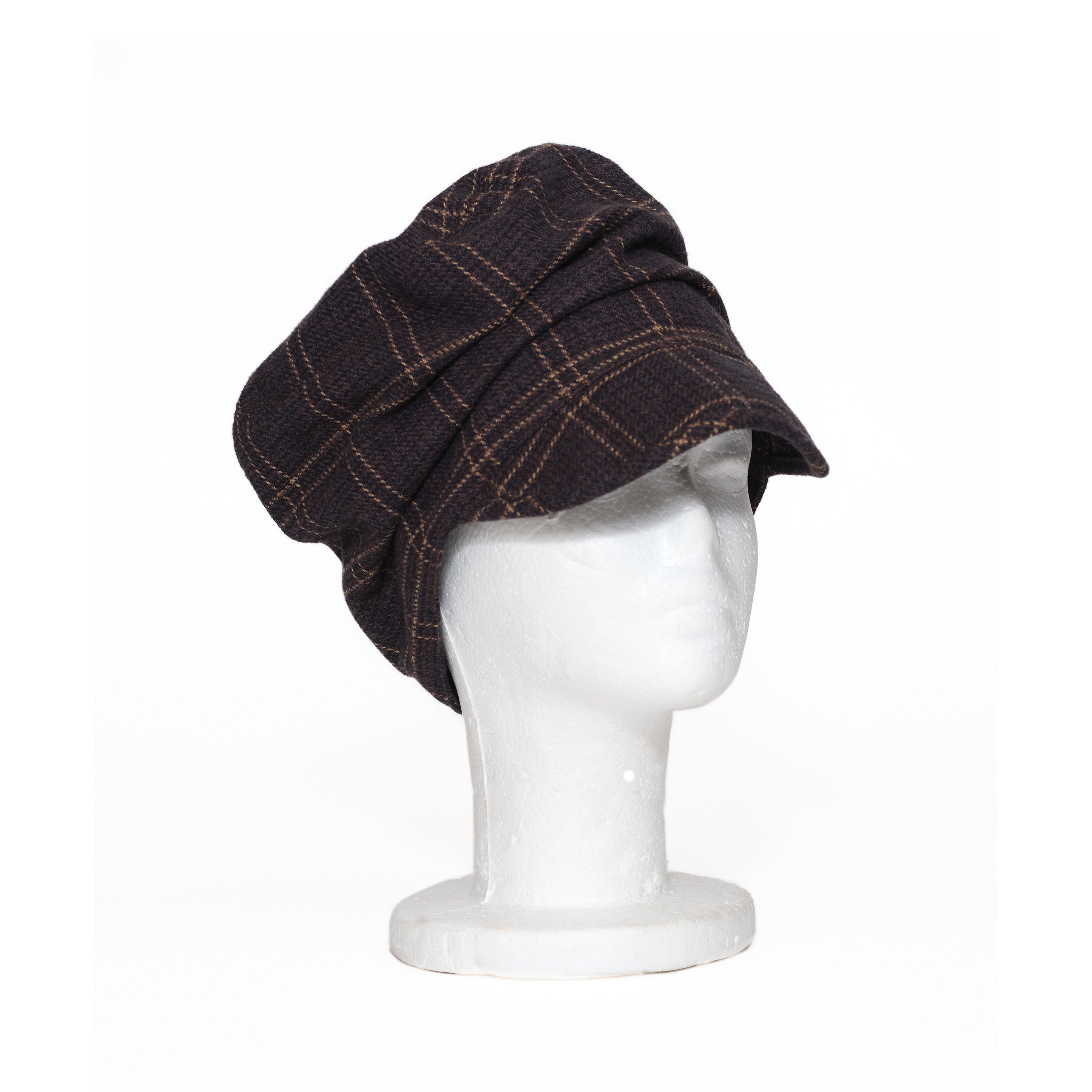 CRUSHED CAP - PLAID WOOL