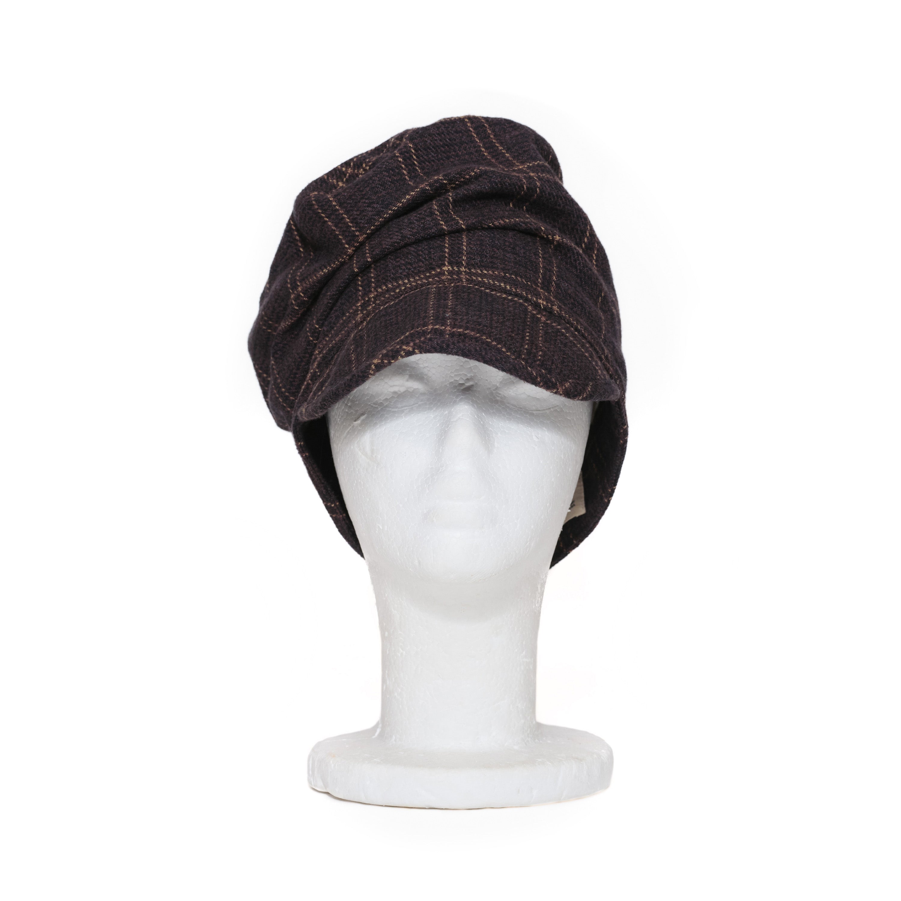 CRUSHED CAP - PLAID WOOL