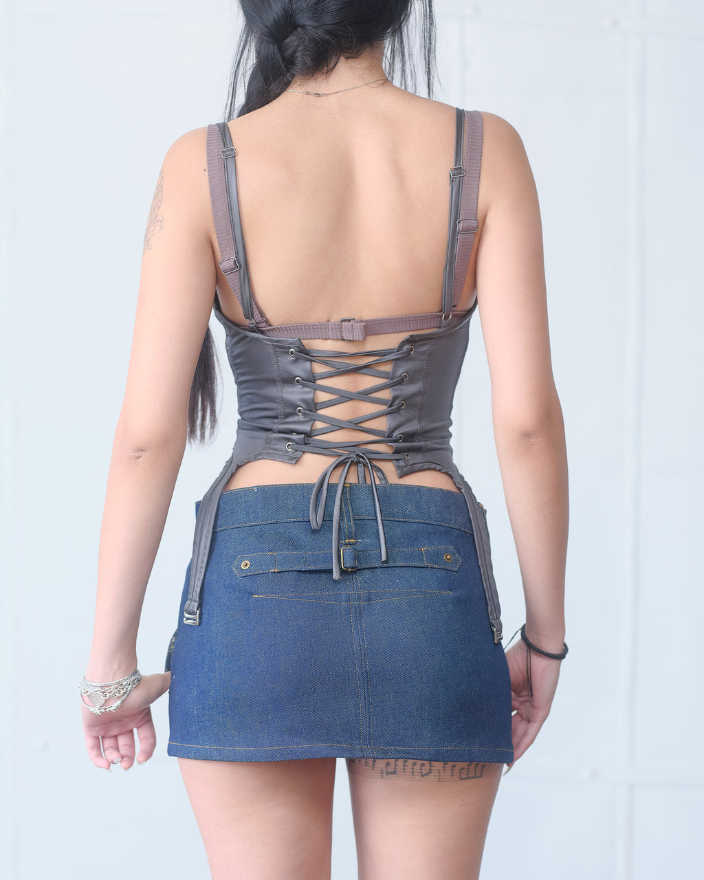 MARLA SWIM CORSET METALLIC