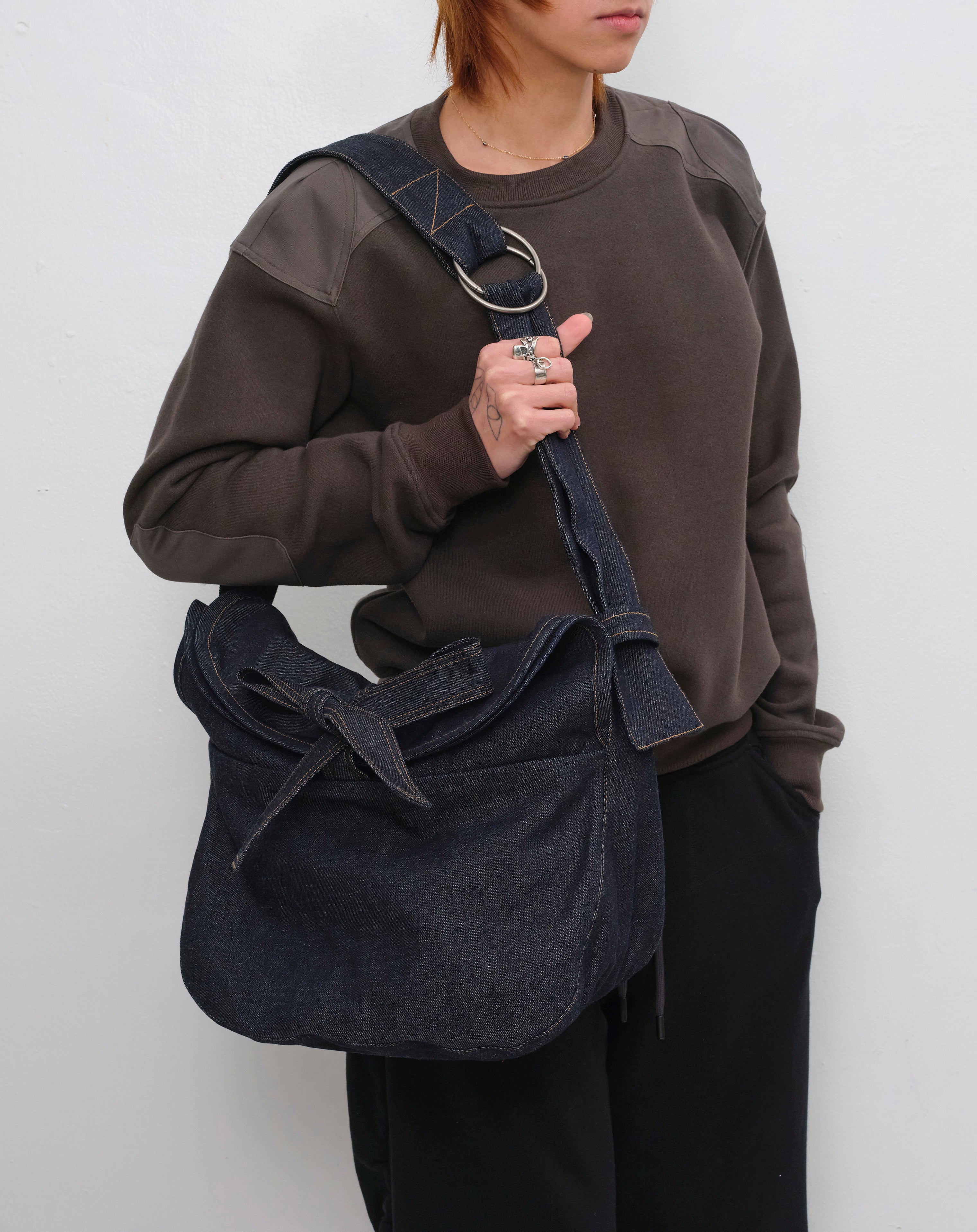 CROSSBODY BAG - DENIM